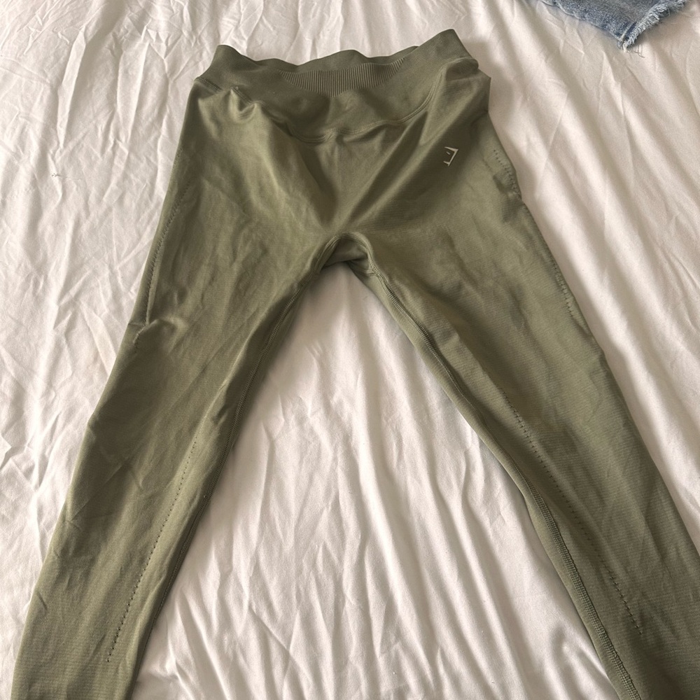 GYMSHARK | LEGGINGS | NEW | GREEN | LARGE